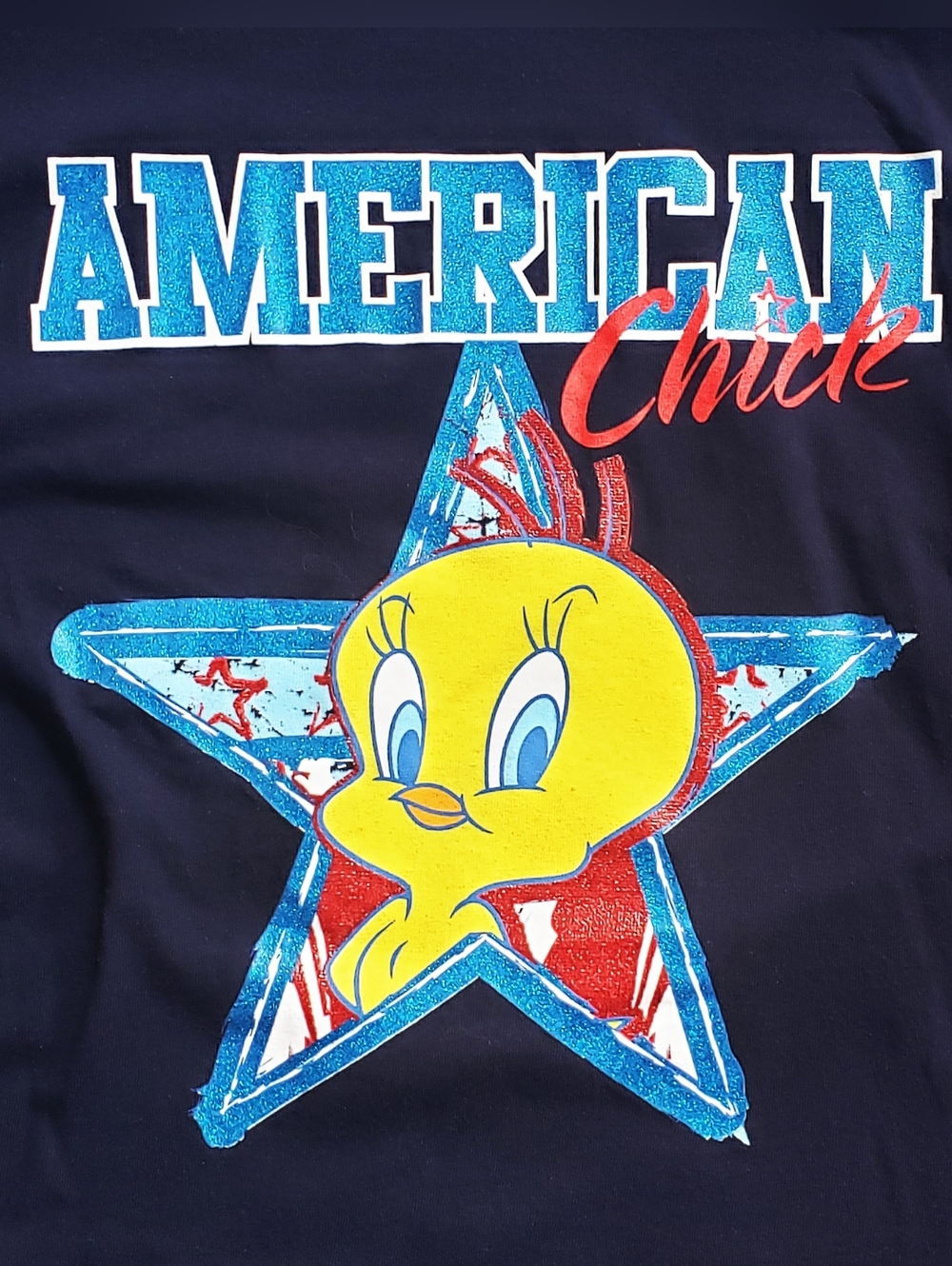Vintage Y2K Tweety American Chick Shirt